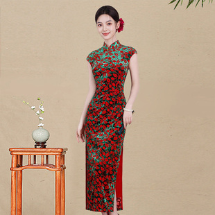 植绒适合年轻人穿的旗袍2025新款炸街改良可以上班穿的年轻款少女