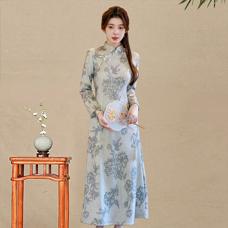 2025年新款长款旗袍中国风