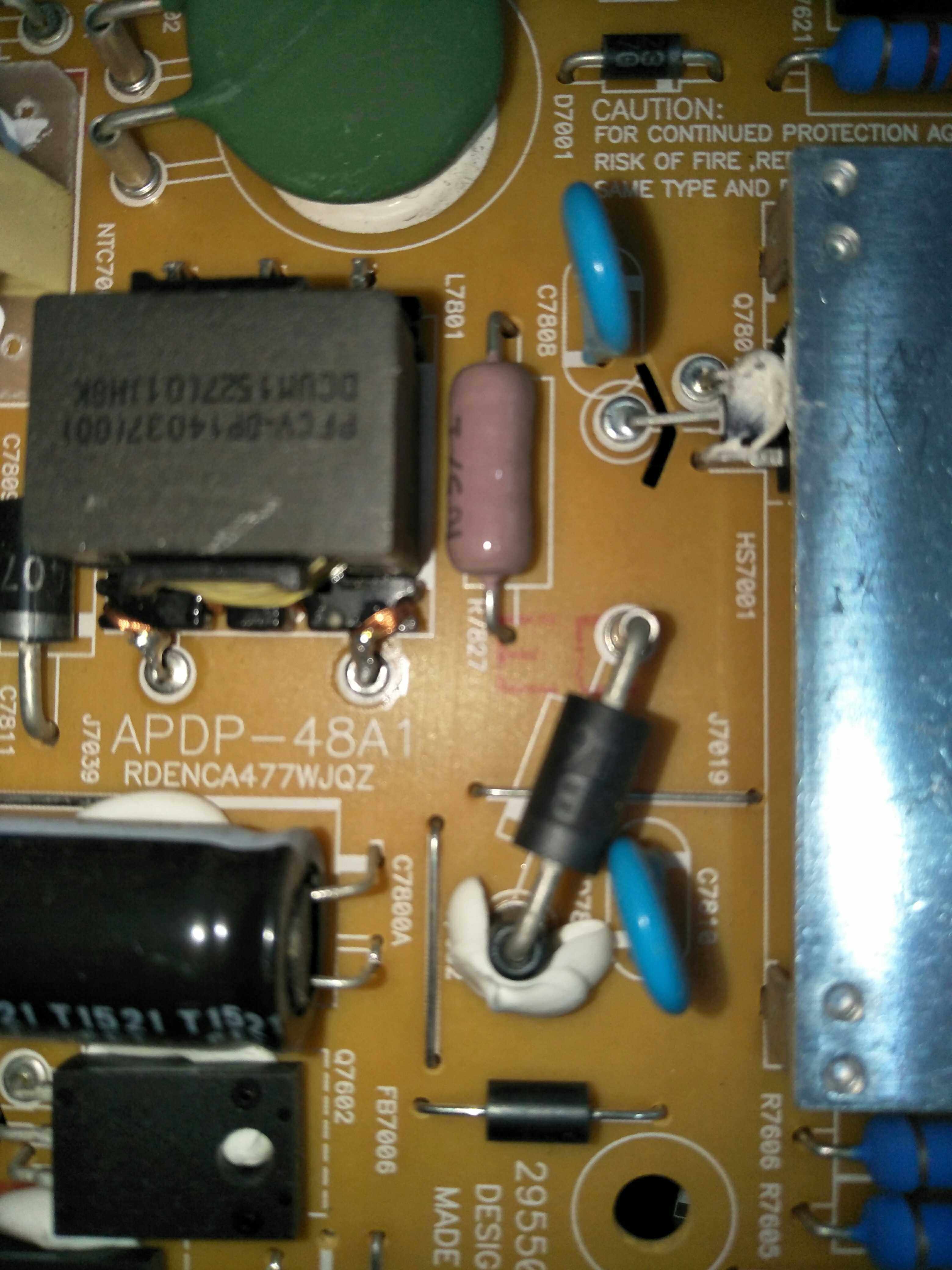 原装夏普LCD-60UF30A电源板APDP-48A1  RDENCA477WJQZ屏MA753-0