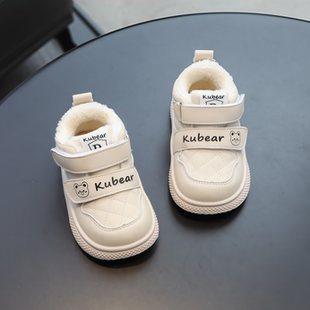 子软底女小童婴幼儿加绒加厚防滑 1一3岁婴儿学步鞋 秋冬季 男宝宝鞋