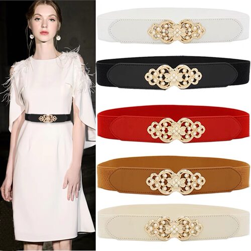 弹力松紧腰封女装饰连衣裙百搭