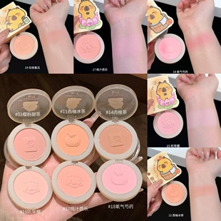 卡皮巴拉限定罗小曼单色腮红丝滑持色自然提亮立体氛围感膨胀胭脂