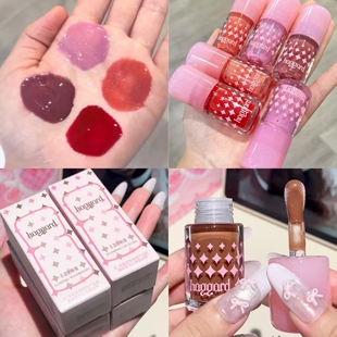 haggard黑烬伊莫怪兽小胖墩护唇蜜玻璃镜面有色水光唇口水色口红