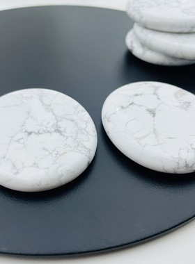 手机支架小椭圆片 Worry stone天然玉石拇指手指按摩石双平面摆件