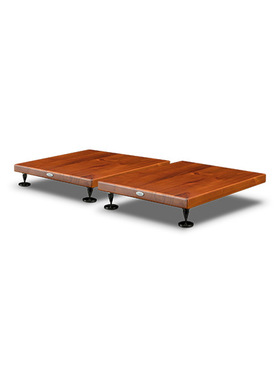 惠威ST-60黑色棕色桌面避震底座托架带仰角木质HIFI矮架子