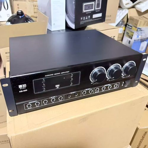 惠铂KB300同轴光纤蓝牙USB家用功放防啸叫卡包大功率2.0放大器