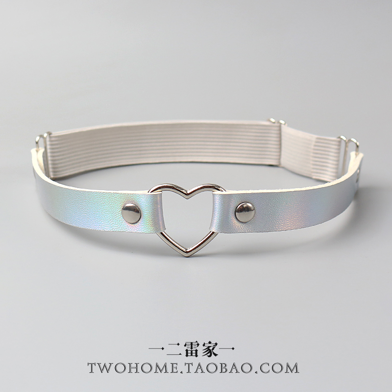 赛博朋克风心形腿圈大腿环吊袜带