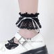 饰JK制服搭配甜美洛丽塔脚链足环 Lolita蕾丝花边女脚环袜套脚踝装