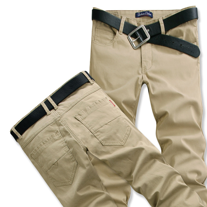 加长裤子男高个子长裤夏季宽松直筒百搭弹力纯棉休闲裤大码男裤薄