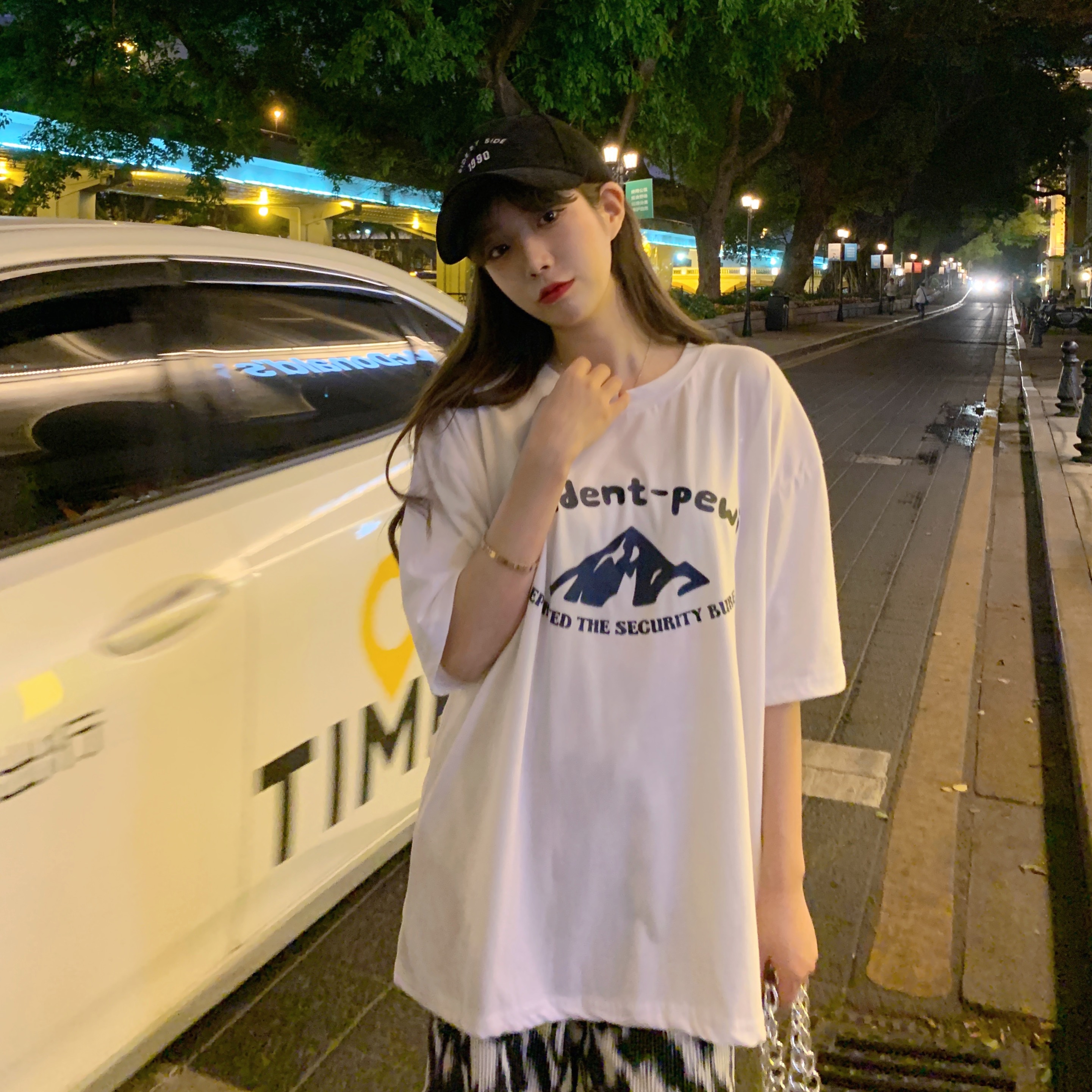 Real Korean loose new short sleeve T-shirt