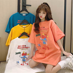 Real shot short sleeve T-shirt girl