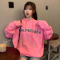 Real shot thin sweater women's loose Korean style BF fashion brand jacket