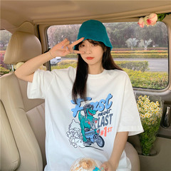 實拍 寬鬆短袖T恤女