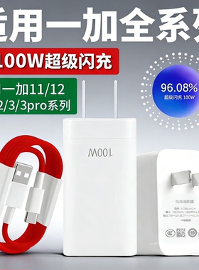 适用一加全系列ace3pro充电器套装100超级闪充适用一加12/11/10Pro充电器头ACE2/2v手机ace3/3v充电头10A闪充