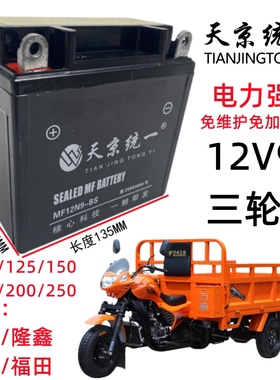12V9ah摩托车电瓶宗申150福田175隆鑫200三轮车太子刀仔125干电池