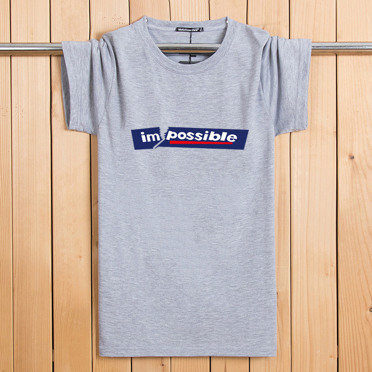 夏季新款圓領短袖T恤加肥加大碼男裝純棉學生寬松體恤男士打底衫在類目 男裝, T恤中 - 來自Buy2taobao.com提供專業的淘寶代購服務