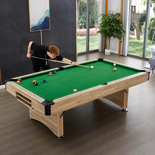 新款7尺折叠台球桌 成人室内家用型桌球台2合1 Pool table
