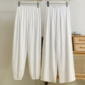 舞蹈阔腿裤 汉服打底裤 居家束脚裤 白色防走光安全裤 薄女 马面裙衬裤