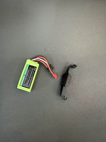 360mAh 2S 7.4V 可充电锂电池+加宽加长电池座，适用于 SCX30