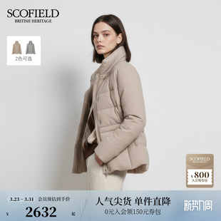 含羊毛短款 Scofield女装 90%鹅绒 羽绒服 远红外发热