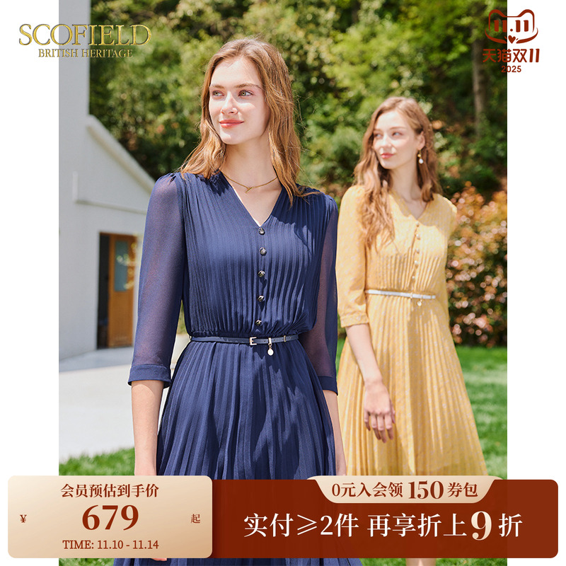 SCOFIELD通勤优雅连衣裙