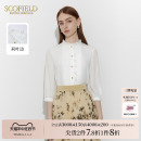 气质通勤衬衫 Scofield女装 淑女风时尚 上衣2024夏季 新款 皱褶雪纺衫