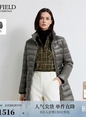 【远红外发热+90%鹅绒】Scofield女装亮面排骨羽绒服