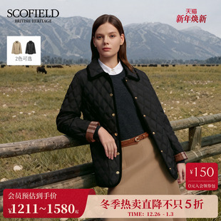 轻休闲风菱格棉服廓形外套2025秋冬新品 Scofield女装 3M新雪丽