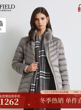 【远红外发热+90%鹅绒】Scofield女装立领排骨羽绒服2025秋冬新品