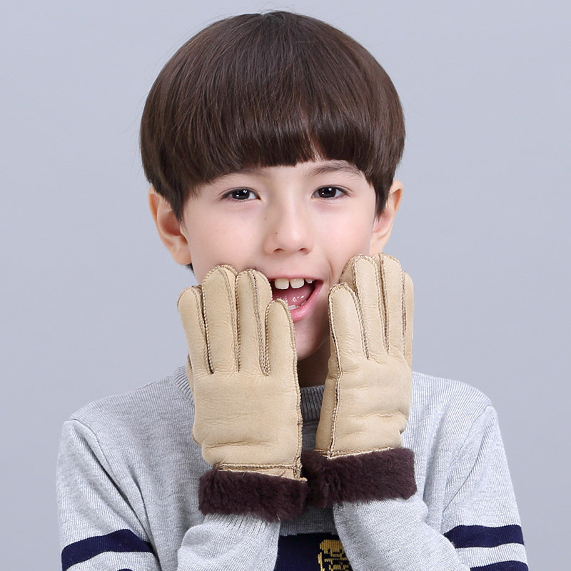 Gants pour enfants en peau de mouton - Ref 2146533 Image 5