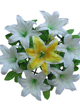 百合清明节扫墓祭祀装饰花