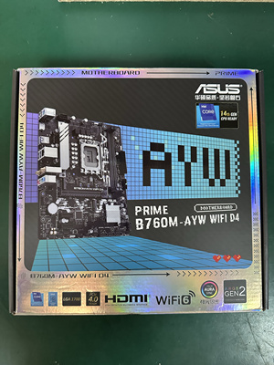 华硕主板B760M AYW WIFI D4/D5 哎呦喂 电竞主板