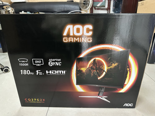 AOC显示器CQ27G2X 27寸曲面180HZ 全新未拆封
