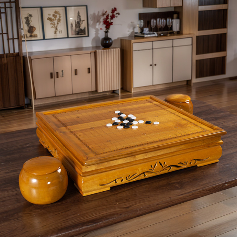 金丝楠木双面围棋中国象棋棋盘桌