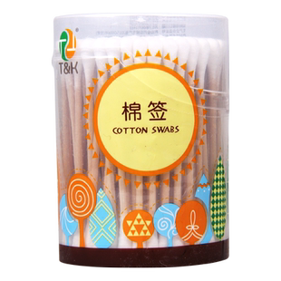 泰恩康棉签木棒 130支/筒