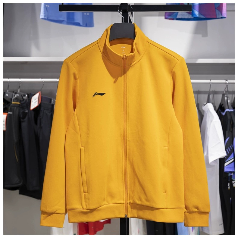 李宁外套男子冬季新品运动时尚百搭立领开衫无帽休闲卫衣AWDUA75