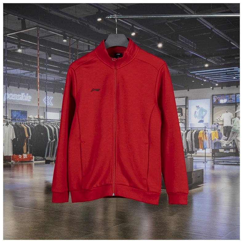 李宁正品男子团购系列立领卫衣