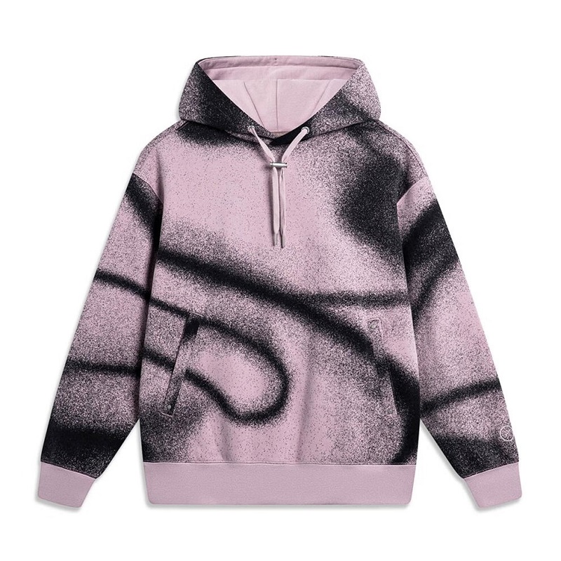 李宁卫衣男士冬季韦德时尚潮流舒适宽松休闲套头连帽卫衣AWDTD23