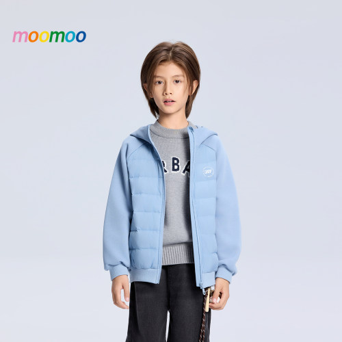童装moomoo轻薄短款保暖羽绒服