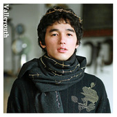 山谷少年设计师男装 加厚礼物围巾 金色荆棘刺绣围巾冬款 索尔