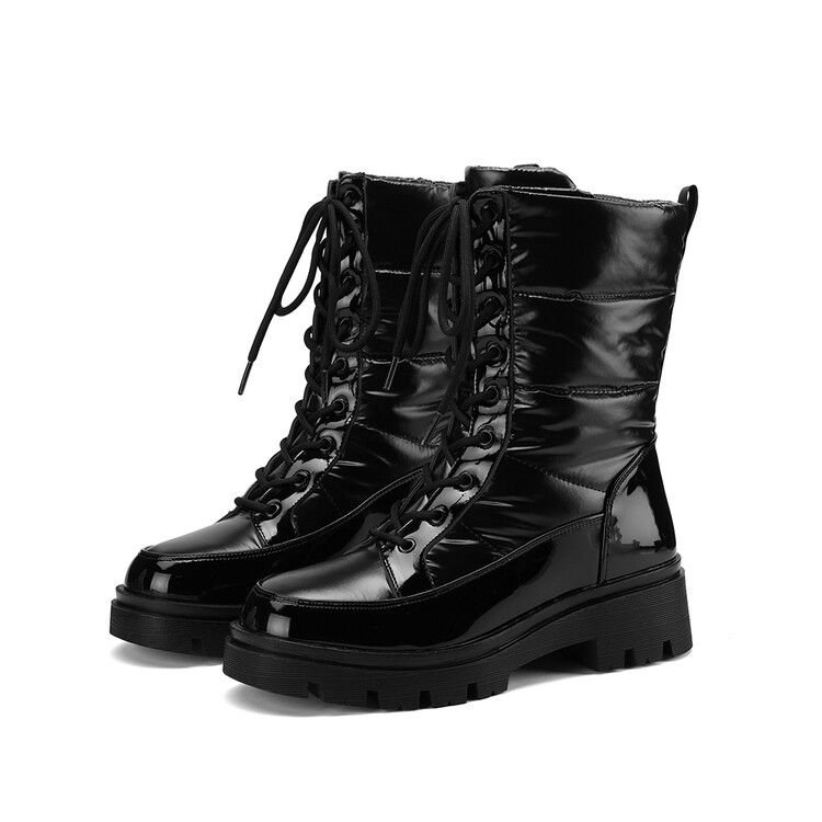 2025时尚短靴女鞋子女靴马丁靴防寒加绒时装鞋耐磨