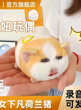 【仙女下凡】猪妞挂件毛绒玩具搞怪荷兰猪玩偶会发声表情包公仔