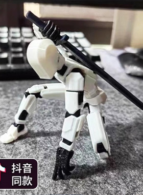 网红解压黑科技夜光多关节可动人偶低于5块钱的高级玩具打发时间