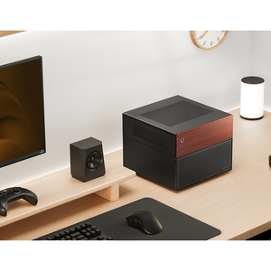 乔思伯N4胡桃木饰面板NAS机箱M-ATX主板SFX电源位/6大2小硬盘位