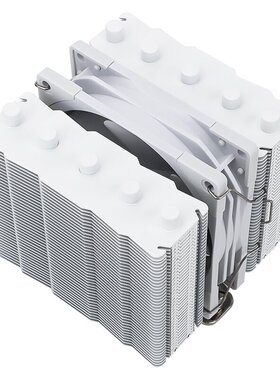 利民Thermalright SS110 WHITE 银魂5热管双塔CPU散热器110mm高度