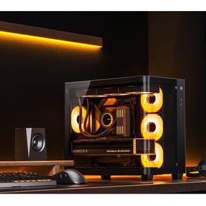 乔思伯TK-3青春版机箱支持ATX主板双360水冷曲面玻璃海景房