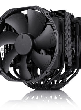 猫头鹰NH-D15 chromax.black黑色版双塔A15风扇 多平台CPU散热器