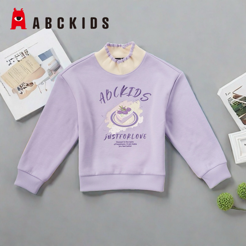 女童商场正品加绒淑女百搭卫衣