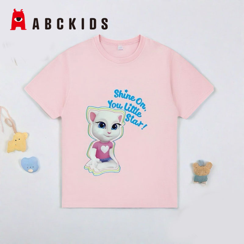 女童商场同款透气洋气短袖T恤