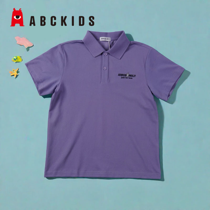 Abckids男童POLO衫翻领短袖T恤